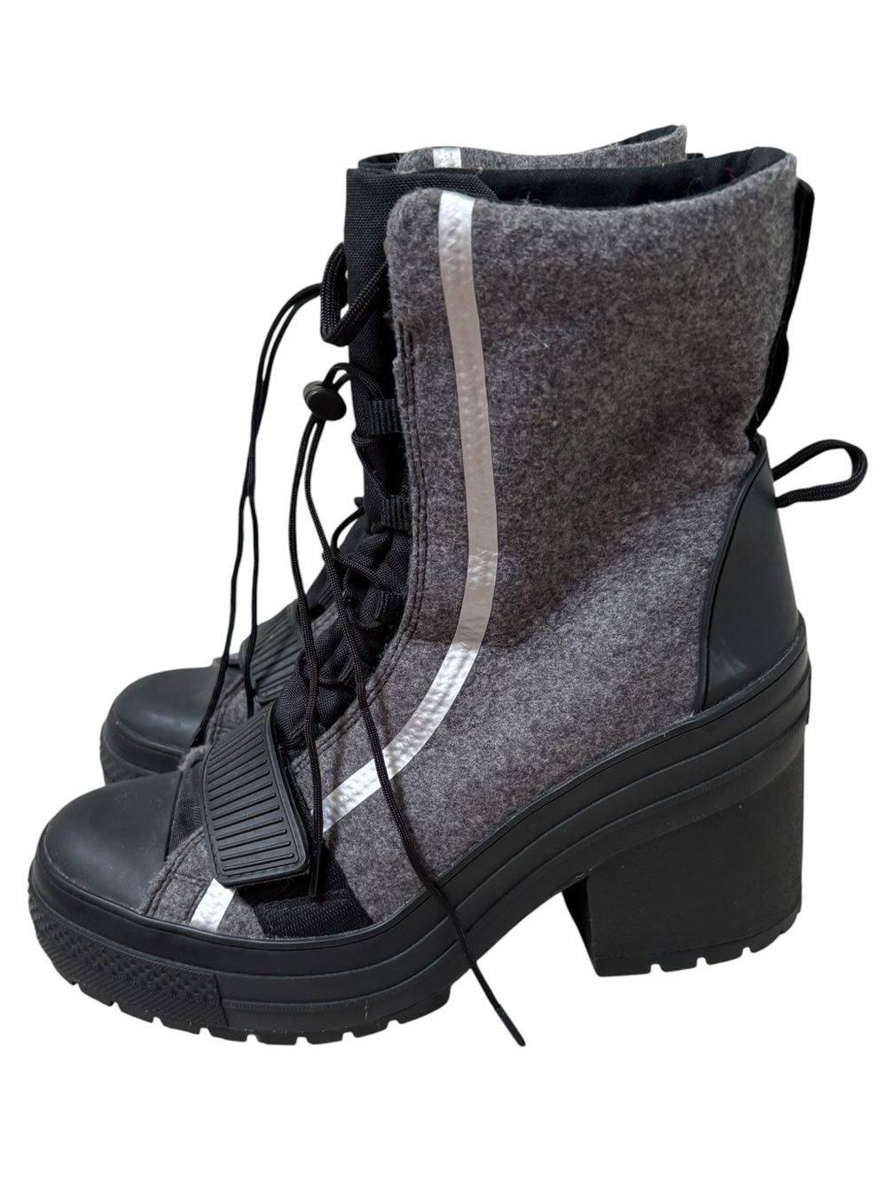 Converse Chuck Taylor All Star GR82 Extra High Heel Boot Grey 563468C